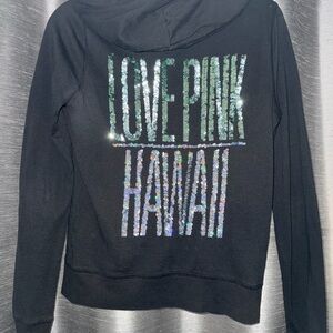 VS PINK Hawaii Sequin Zip Up Hoodie